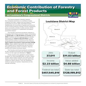 Economic Contribution of Forestry and Forest Products on Louisiana’s Congressional Districts