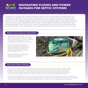 Navigating Floods and Power Outages for Septic Systems